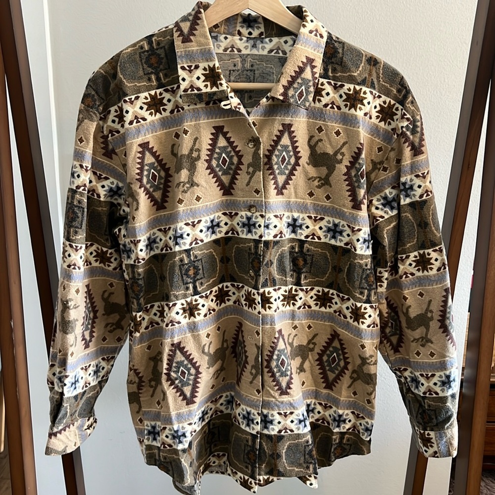 VINTAGE -Western Flannel